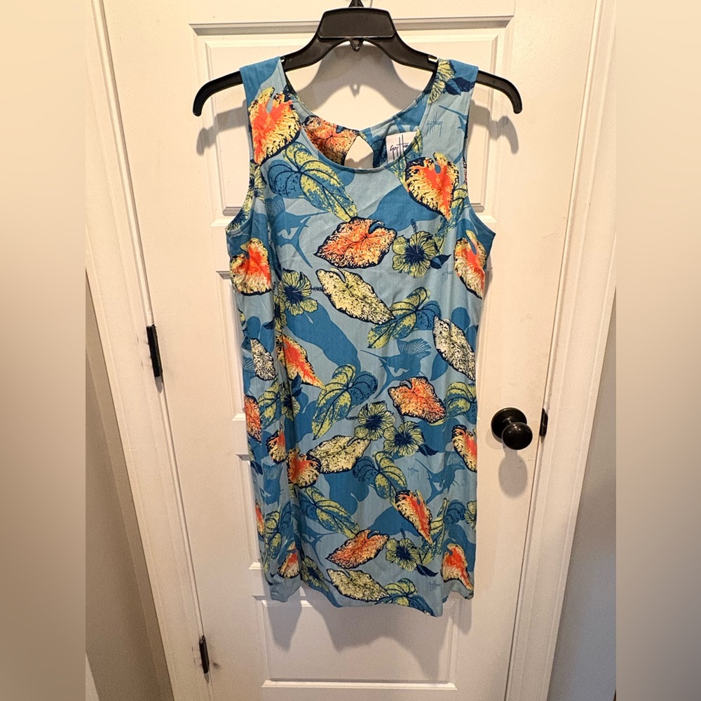 Guy Harvey by AFTCO BLUEWATER Blue Floral Dress